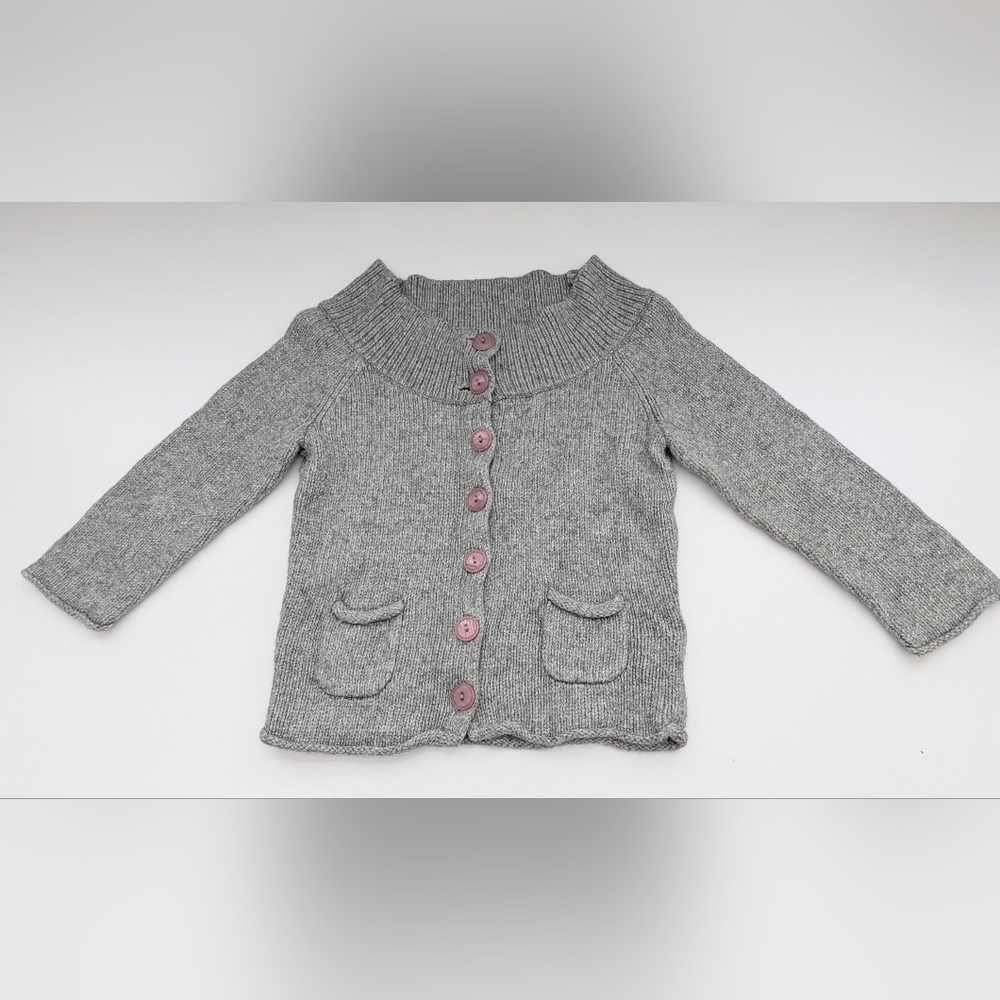 Jacob Connexion Girls' (Medium) Knit Cardigan/Sweater w/Large Front Buttons